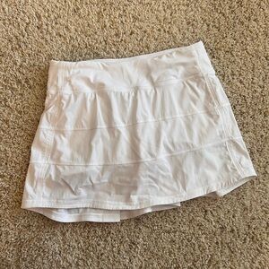 Lululemon Pace Rival Skirt in White Size 4, Long
